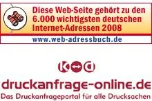 Bild: Auszeichnung: druckanfrage-online.de gehört zu den 6.000 wichtigsten deutschen Internet-Adressen 2008