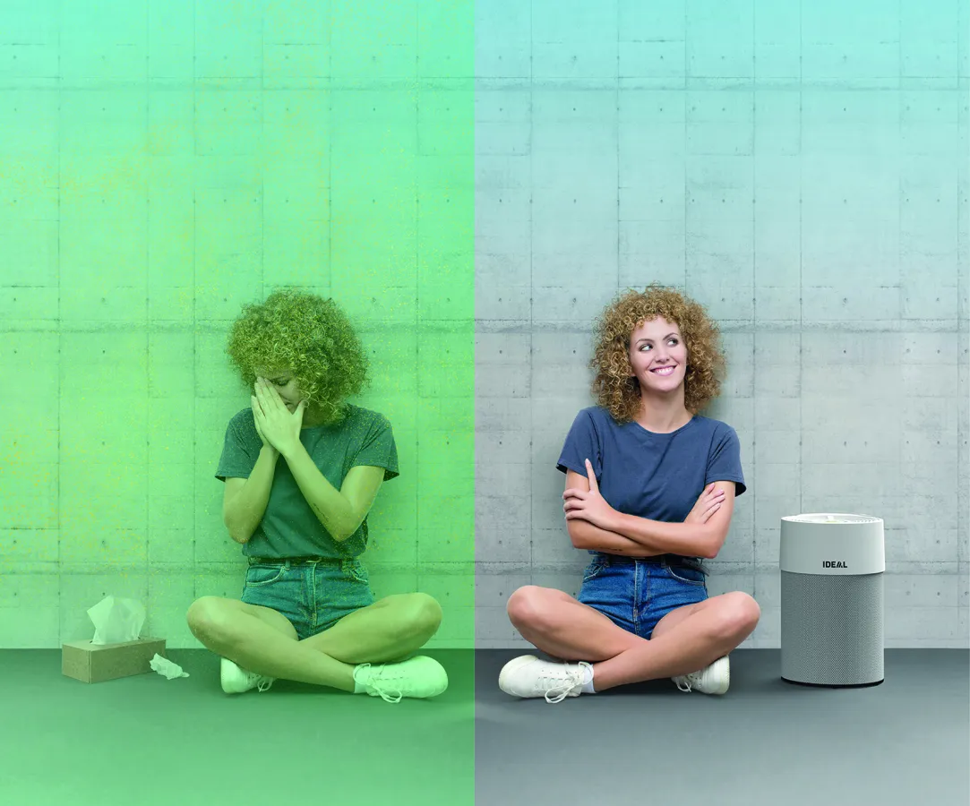 IDEAL AP PRO-Luftreiniger helfen Allergiker:innen dabei, ihre Beschwerden in den Griff zu bekommen. (© ©Krug + Priester)