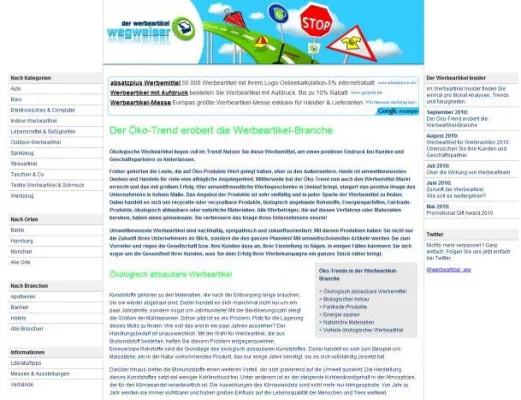 Der einfache Weg zu einem positiven Image? Werbeartikel Insider beleuchtet den Trend zu Öko-Werbeartikeln Bild: Der einfache Weg zu einem positiven Image? Werbeartikel Insider beleuchtet den Trend zu Öko-Werbeartikeln