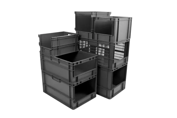 Bild: Konsequente Nachhaltigkeit: Sichtlagerbehälter aus recyceltem Kunststoff