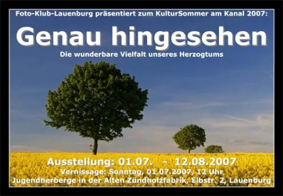 Bild: KulturSommer am Kanal 2007 Vernissage am 01.07.07 um 12 Uhr in Lauenburg/Elbe