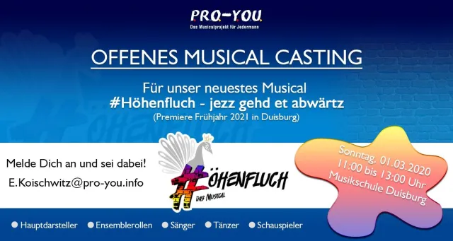 Bild: Casting für Musicaldarsteller - Verein besetzt weitere Rollen in Duisburg