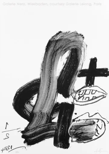 Bild: Antoni Tàpies in Wiesbaden: Die Galerie Nero zeigt grafische Werke des spanischen Großmeisters