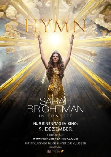 Bild: Exklusive einmalige Vorführung von “HYMN: SARAH BRIGHTMAN IN CONCERT” am 9. Dezember im Kino