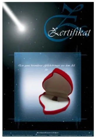 Bild: Echte Sternschnuppe verschenken