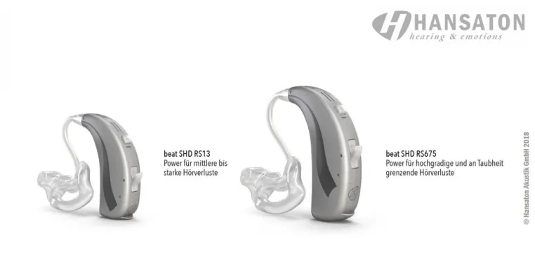 Bild: Power für die Hörintelligenz: HANSATON lanciert Power-Hörsystem beat SHD für hochgradige Hörverluste