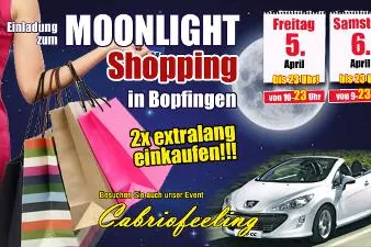 Moonlightshopping in Bopfingen lockt mit Cocktails & Cabrio-Show Bild: Moonlightshopping in Bopfingen lockt mit Cocktails & Cabrio-Show