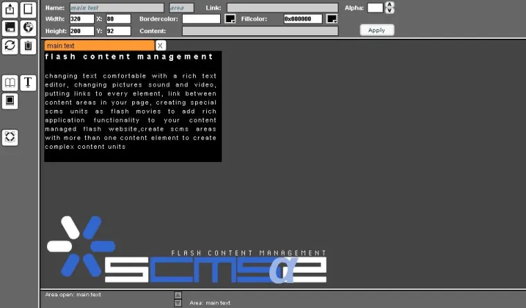 Bild: Flash CMS mit neuer Testumgebung