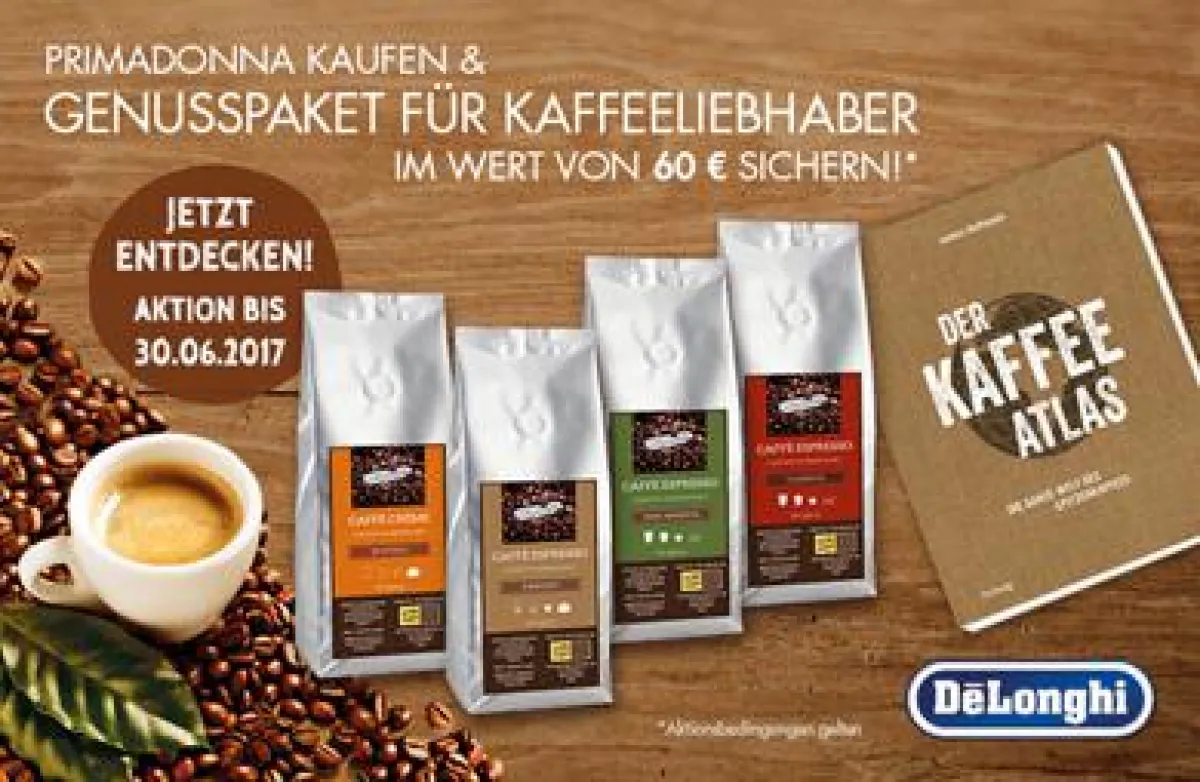 (FOTO: De'Longhi) De'Longhi Genusspaket im Wert von 60 Euro