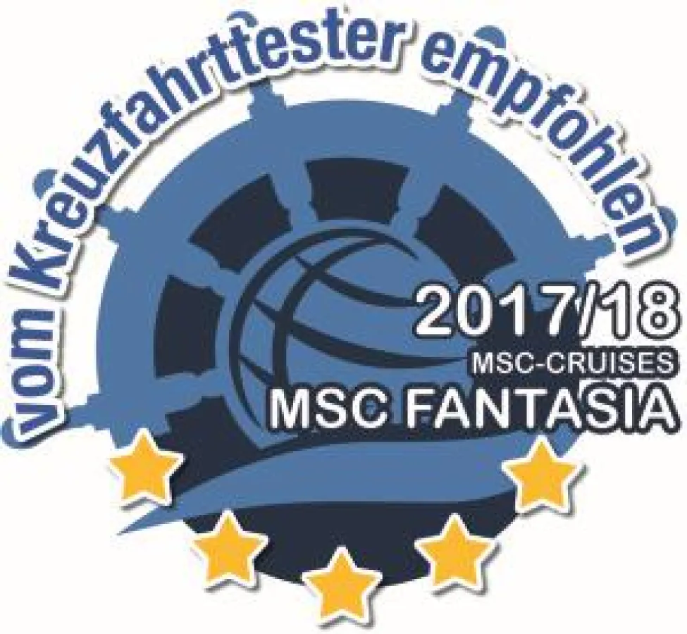 Gütesiegel für die MSC Fantasia