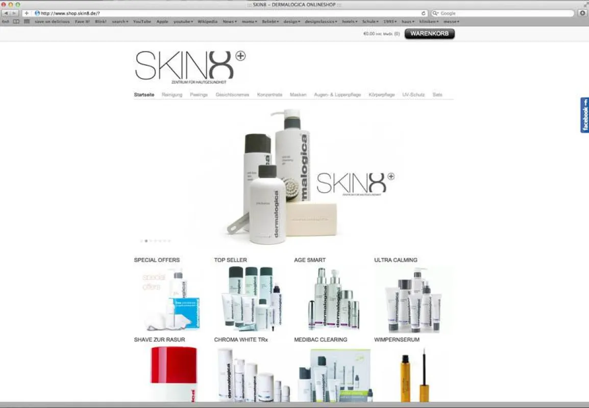 Dermalogica onlie bestellen - der SKIN8 Web-Shop macht es möglich!