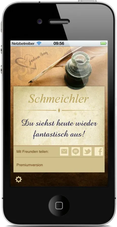 Die Schmeichler App auf dem iPhone