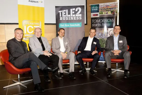 Bild: Reges Publikumsinteresse beim Tele2 Business Forum im Bregenzer Festspielhaus
