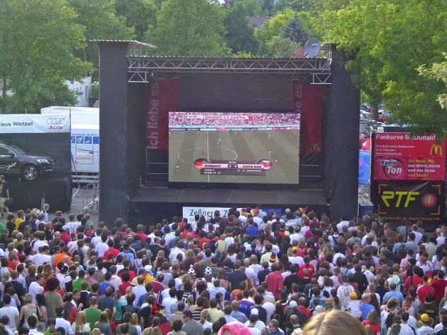 Bild: Tübinger WM-Arena 2006: ict Eventtechnik für den richtigen Kick