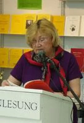 Bild: Autorin Jenny Dalpé liest im Deutschen Literaturfernsehen aus ihrem Erstlingswerk