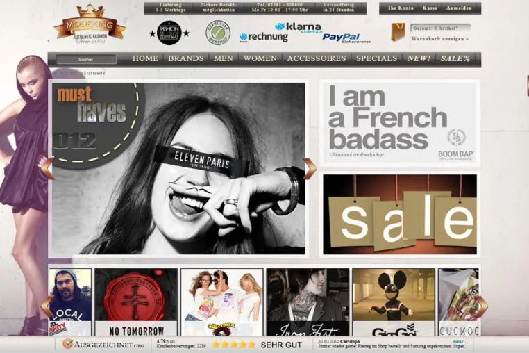 Bild: Modeking.de Fashion Onlineshop präsentiert neues Design