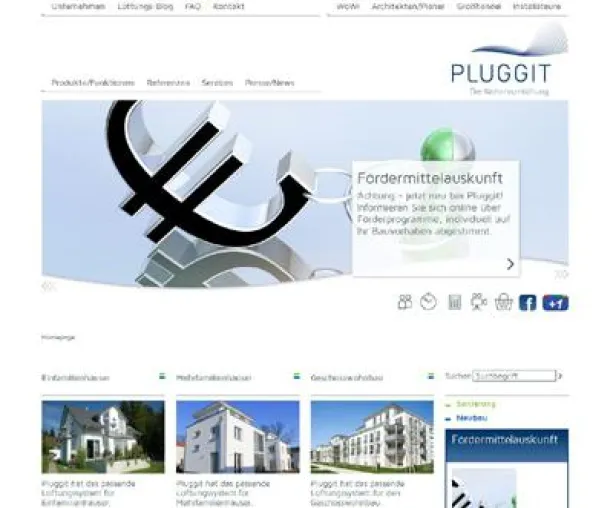 Bild: Neuheit: Pluggit bietet Online-Tool zur Berechnung von Fördermitteln