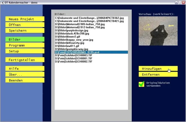 Bild: Eigene Desktopkalender machen zum Weitergeben
