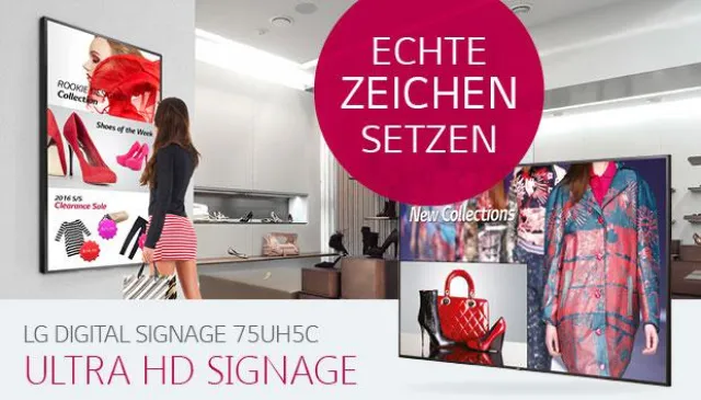In die Zukunft investieren: Neue UHD-Informations-Displays von LG mit extrem hoher Produktlebensdauer Bild: In die Zukunft investieren: Neue UHD-Informations-Displays von LG mit extrem hoher Produktlebensdauer