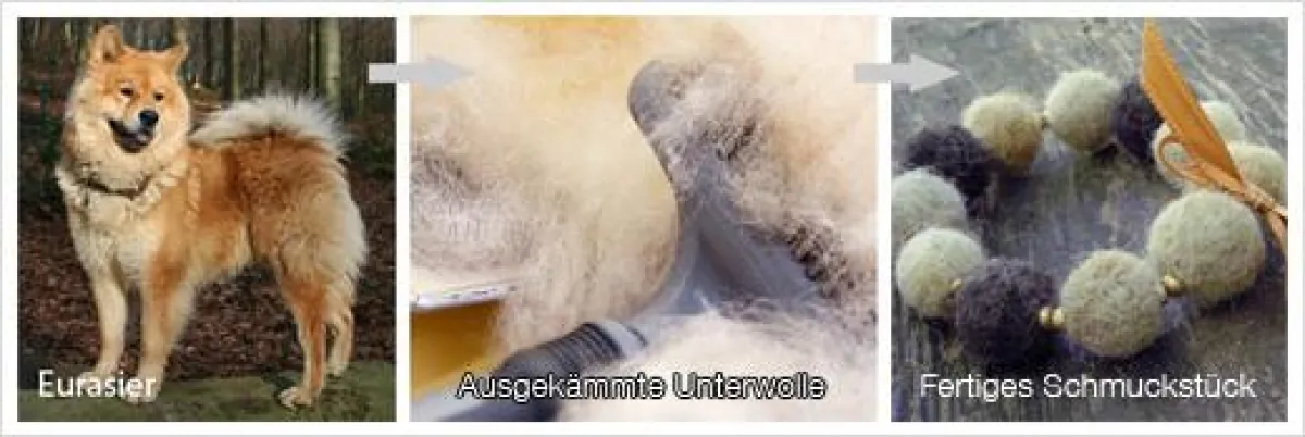 Vom ausgebürstetem Fell zum schönen Armband