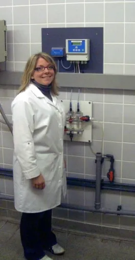 Bild: Überwachung der Trinkwasser-Desinfektion bei den Stadtwerken Trier