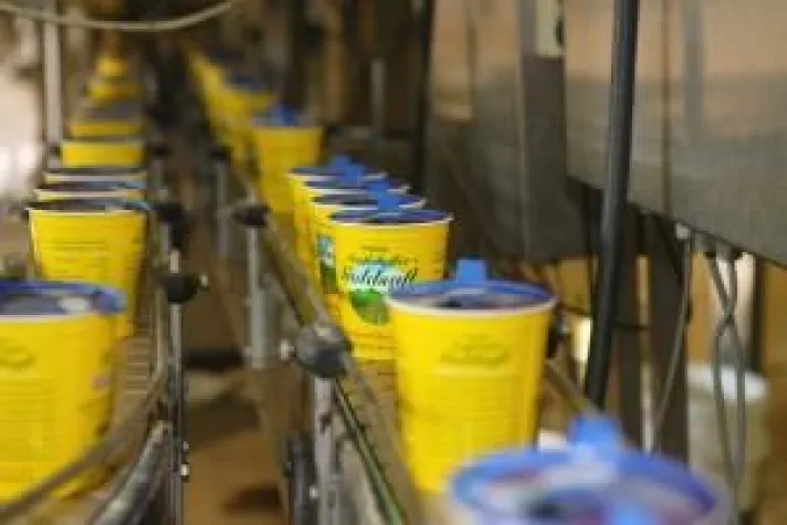 Bild: Wie kommt die Rübe in den gelben Becher?