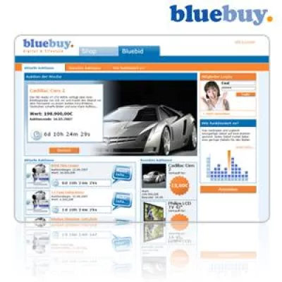 Bild: bluebuy erfindet das Bieten neu - erleben Sie jetzt bluebid