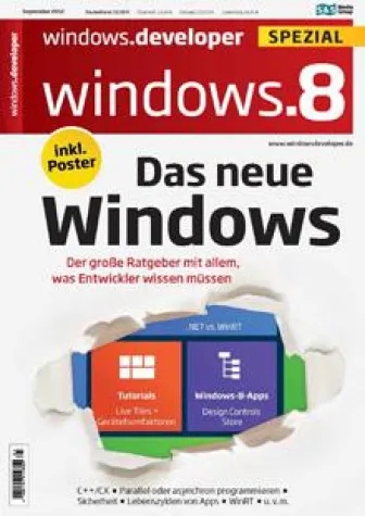 Bild: Windows Developer präsentiert Windows 8 Sonderheft - ab sofort im Handel