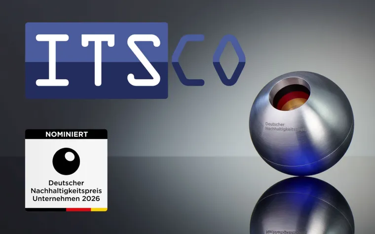 Bild: ITSCO als Vorreiter der Transformation für den Deutschen Nachhaltigkeitspreis 2026 nominiert