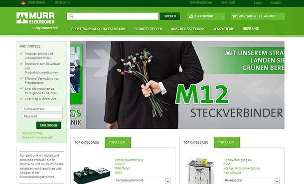 Bild: B2B E-Commerce mit OXID, FACT-Finder und SAP: NETFORMIC launcht internationalen Shop für Murrelektronik