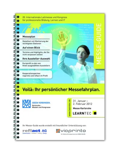 viaprinto und reflact präsentieren „Multisensorisches Lernen“ auf der Learntec Bild: viaprinto und reflact präsentieren „Multisensorisches Lernen“ auf der Learntec