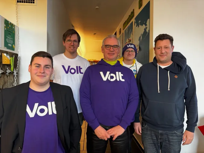 Volt Zirndorf erstmals bei der Stadtratswahl dabei Bild: Volt Zirndorf erstmals bei der Stadtratswahl dabei
