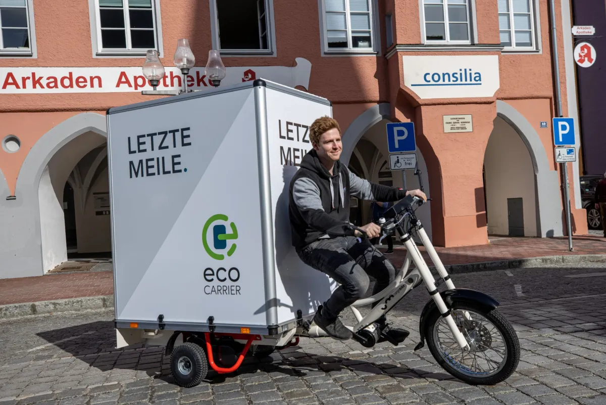 CargoBike mit Neigetechnik (© ecoCARRIER)