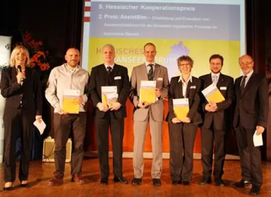 Bild: SimPlan und Partner auf dem 2. Platz beim Hessischen Kooperationspreis