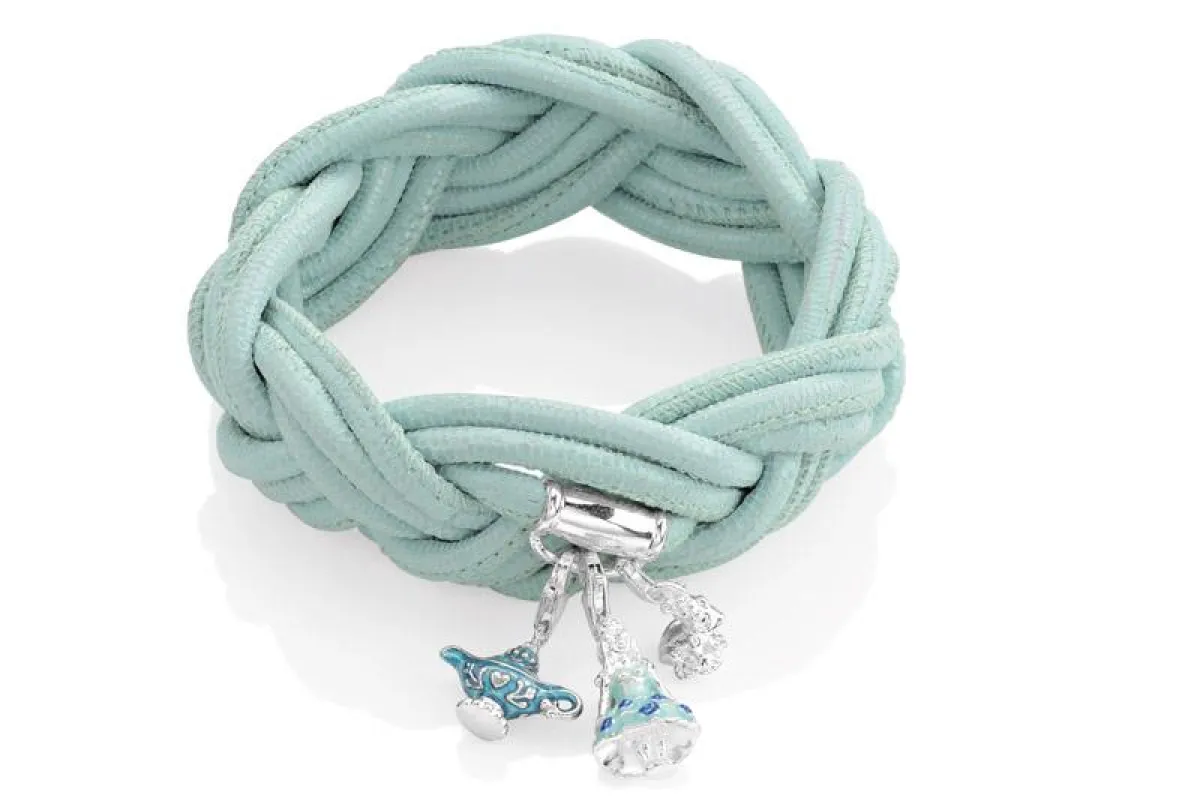 Geflochtene Lederbänder mit Einhänger für Charms von Heartbreaker