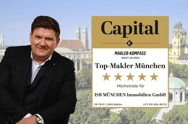 Bild: Auszeichnung als Top-Makler 2022 durch das Wirtschaftsmagazin Capital