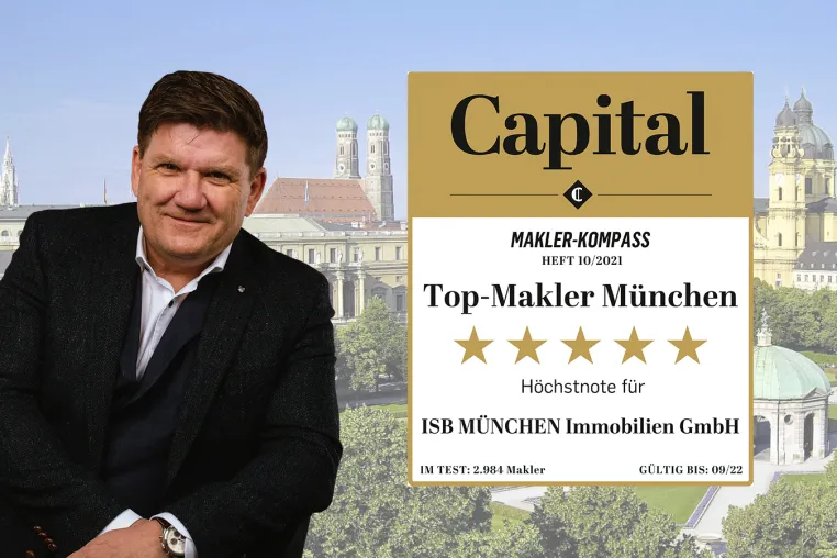 Bild: Auszeichnung als Top-Makler 2022 durch das Wirtschaftsmagazin Capital