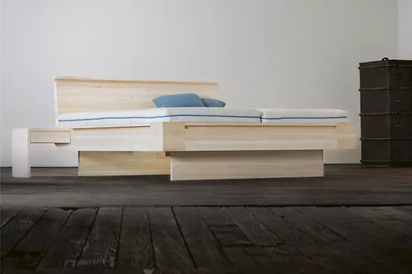 Bild: Gesundheit und Design vereint. Weltweit einzigartig: das astfreie Zirbenbett von Christian Leidinger