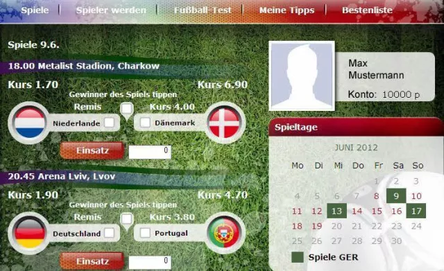 Bild: PNP startet EM-Tippspiel 2012 auf Facebook