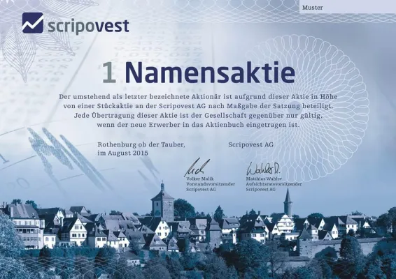 Bild: Ausbau der Portfolios: Scripovest AG schließt Kapitalerhöhung erfolgreich ab