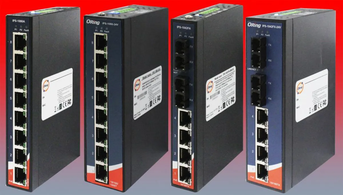 PoE-Switche der Serie IPS-10xx von Acceed