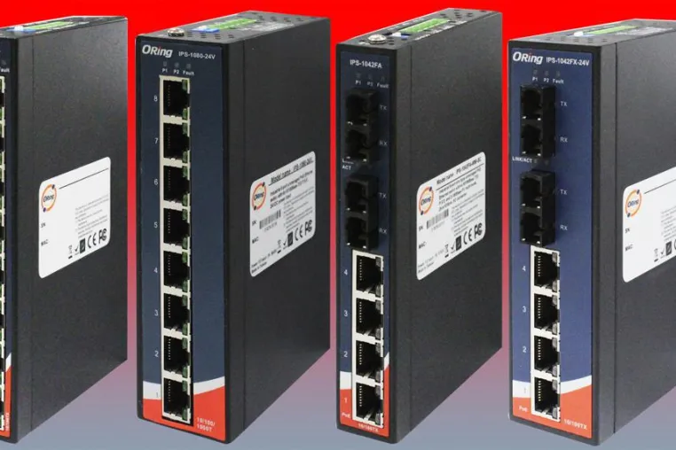 Neue PoE-Switch-Serie für -40 bis +70 °C Bild: Neue PoE-Switch-Serie für -40 bis +70 °C