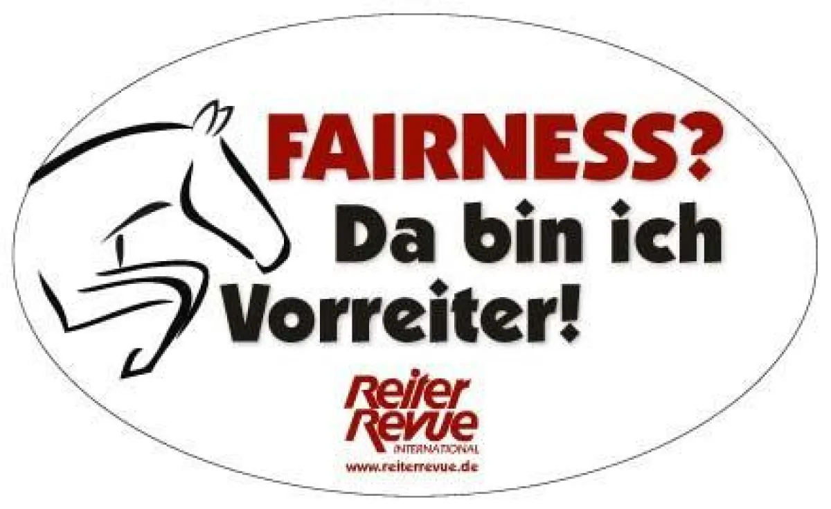Aufkleber - Fairness? Da bin ich Vorreiter!