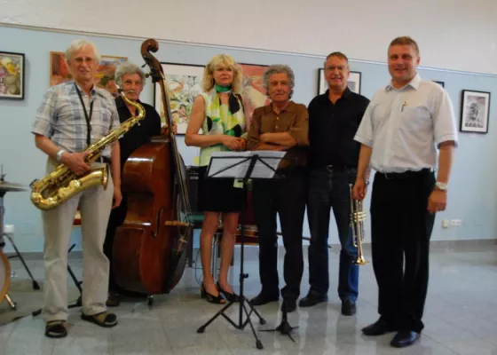 Bild: Ausstellung von Aquarellen und Ölbildern von Peter Ulbrich und Heinz Waschgler in der Gaaser Dorfstube