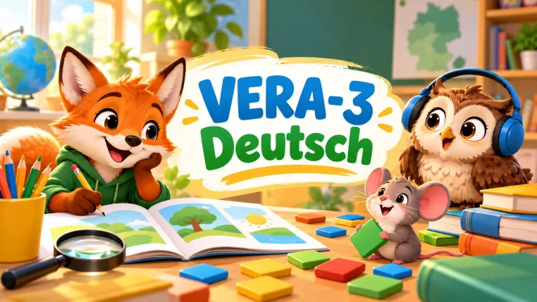 Bild: Schlaumik startet VERA-3 Deutsch: Neue interaktive Übungstests für die 3. Klasse