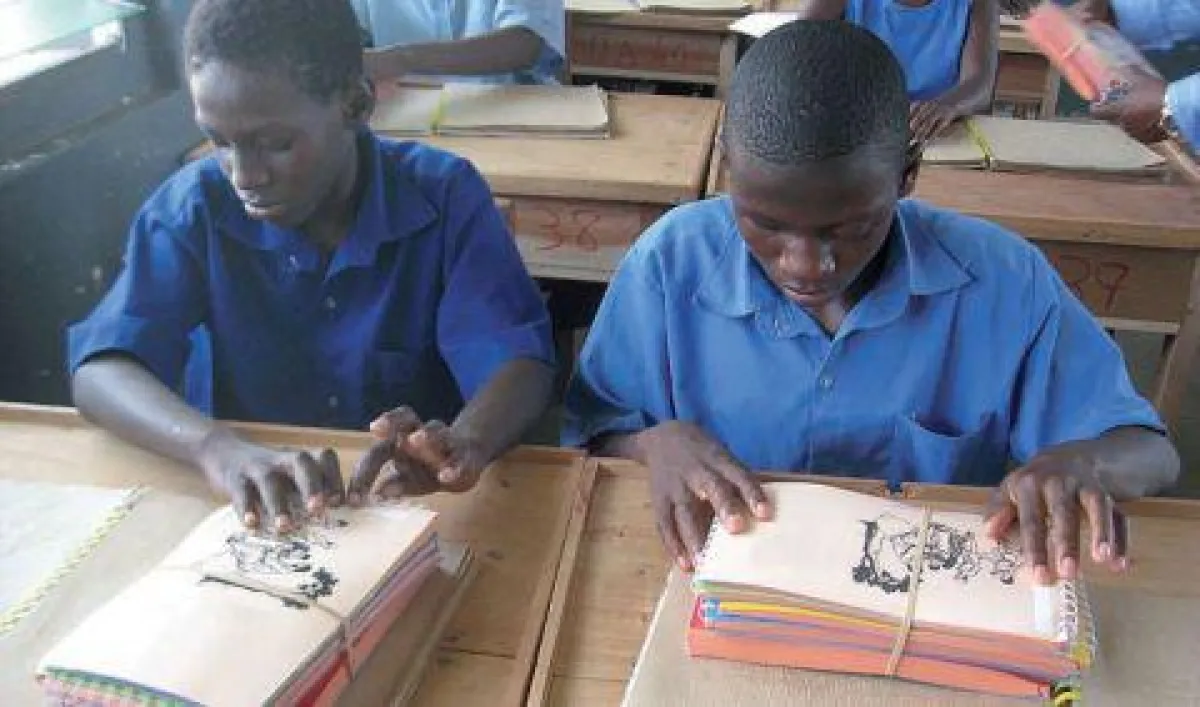 Schüler der Blindenschule in Akropong in Ghana (Foto: Weltbibelhilfe)