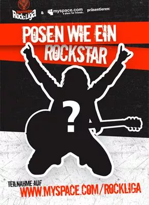 Posen wie ein Rockstar, rocken auf dem Poster Bild: Posen wie ein Rockstar, rocken auf dem Poster