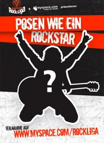 Bild: Posen wie ein Rockstar, rocken auf dem Poster