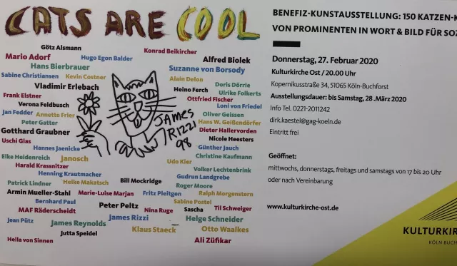 cats are cool - Charity-Ausstellung 180 Kunstwerke von Prominenten - für Menschen in Not Bild: cats are cool - Charity-Ausstellung 180 Kunstwerke von Prominenten - für Menschen in Not