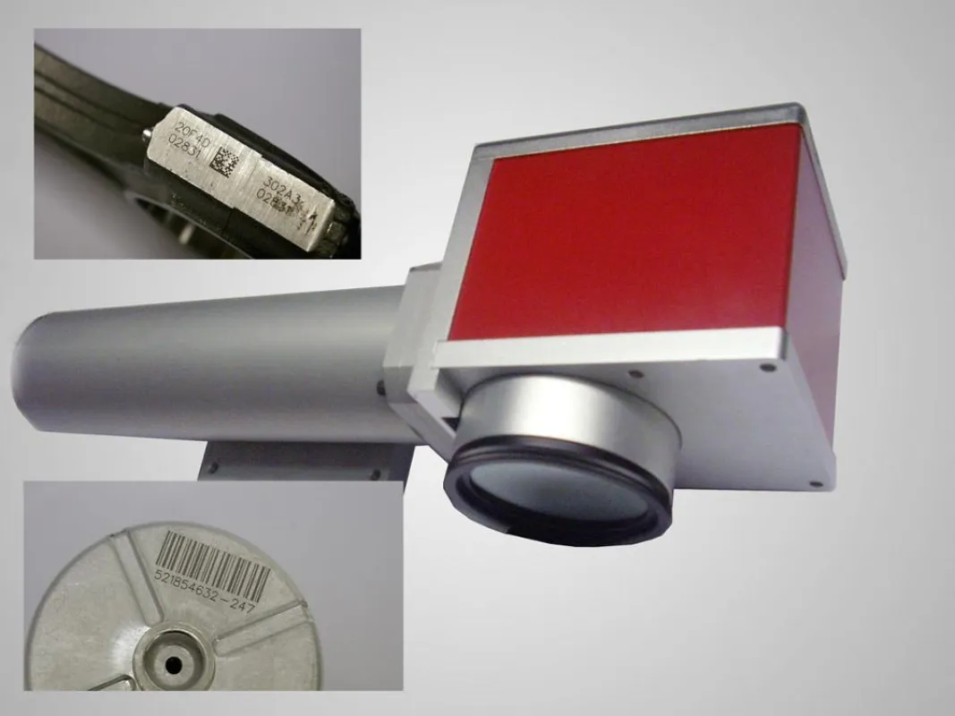 Einbau-Laser i103 L-G und Musterbeschriftungen